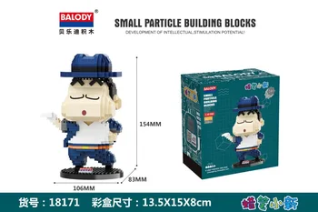Japāņu Anime ar Dimanta skaidu celtniecības bloku Pastelis raksturs bērnu montāža rotaļlietas bērniem dāvanas