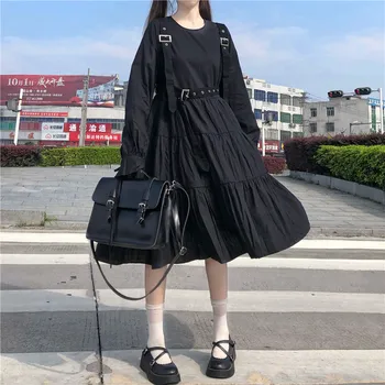 Japāņu Diablo Gothic Lolita Stila Balck Sieviešu Kleita 