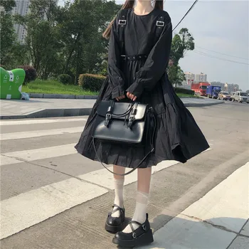 Japāņu Diablo Gothic Lolita Stila Balck Sieviešu Kleita 