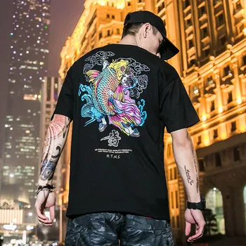 Japāņu Harajuku Streetwear Pilsētas Stilā Ar Īsām Piedurknēm T Krekli Hip Hop Gadījuma Kokvilnas Junji Ito Vīriešiem Atdzist Lielajam Anime Tshirts