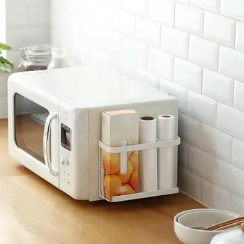 Japāņu Stila Virtuves Plaukta Plastmasas Wrap Garšvielu Uzglabāšanas Plaukts Ledusskapja Magnēts Plaukts Radošās Virtuves Instrumenti Organizācijas