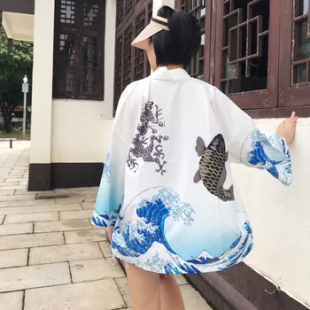 Japāņu kimono yukata sieviešu kimono jaka modes blūze sievietēm 2020. gadam jaciņa haori Japāņu tradicionālo kimono streetwear