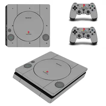 Jauna Dizaina, Pilnībā Segtu PS4 Slim Uzlīmes Play station 4 Ādas kategorijas Uzlīme Par PlayStation 4 PS4 Slim Konsoles & Kontrolieris Ādas