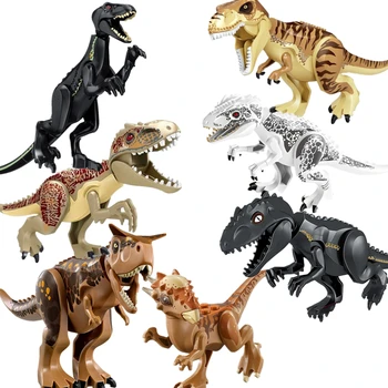 Jauna Jurassic Pasaules 2 Parkā Tyrannosaurs Rex Carnotaurus Indoraptor Celtniecības Bloku Ķieģeļu Rotaļlietas 75929 75930 75928 75927