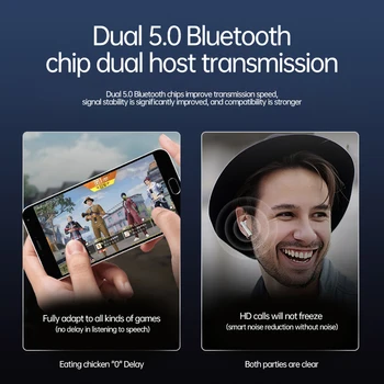 Jaunas Bezvadu Austiņas TWS Bluetooth 5.0 Austiņas HiFi 9D Stereo Sporta Ūdensizturīgs Earbuds Austiņas HD Stereo Ar Uzlādes Kaste