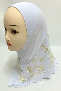 Jaunas Ielidošanas 15 Krāsu Musulmaņu Meitenes Galvas Segumi Caurules Šalle Hijab Cepuri Islāma Kāzu Hijab Caps Turku Modes