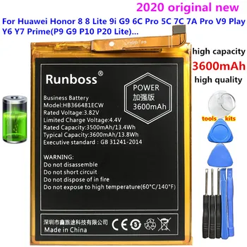 Jaunas Oriģinālas HB366481ECW 3600mAh Akumulatoru Huawei Y6 2018 / Y6 Ministru 2018 5.7