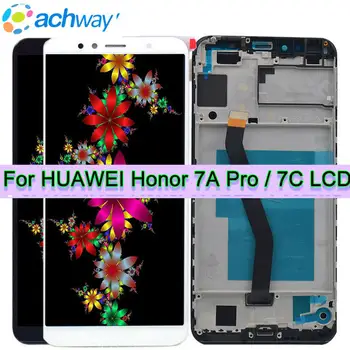 Jaunas Oriģinālas par HUAWEI Honor 7.A Pro LCD Baudīt 8E Y6 2018 Displejs, Touch Screen Digitizer Asambleja par Godu 7C LCD ĀJ-L11 LCD