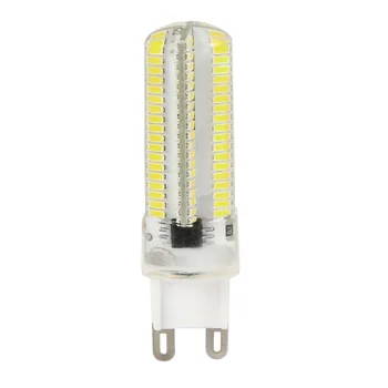 Jaunas Regulējamas 10W LED spuldzes, G9 3014 SMD 152 Led Droplight Silikona Ķermeņa Spuldzes AC 110V, 220V Kristāla Lustras gaismas 5gab/daudz
