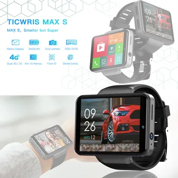 Jaunas Unisex Smart Pulksteņi MAX S 2,4 Collu 3GB+32GB LCD 2000MAH Smartwatch Android 7.1 4G Tālrunis Āra Sporta Ūdensizturīgs Skatīties
