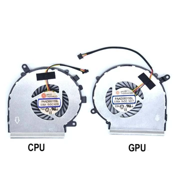 Jaunas oriģinālas CPU, GPU, dzesēšanas ventilators MSI GE72 GE62 PE60 PE70 GL62 GL72 fan Cooler PAAD06015SL N317 N318 0.55 DC 5V N303 N302