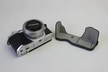 Jaunas, Īstas Ādas Pusi Ķermeņa Fotokameras soma Soma Olympus EM10 III EM10-M3 EM10 Atzīme 3 Apakšējā Vāciņa Atvēršanas Akumulators