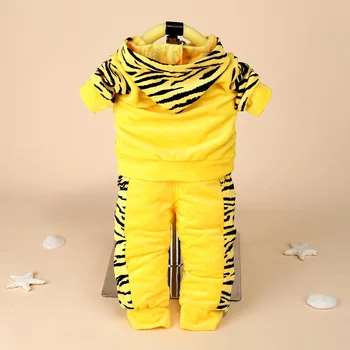 Jaundzimušo Bērnu Zēnu Drēbes Rudens Ziemas Baby Meiteņu Drēbes Tiger Pelēkā Vārna+Elsas Tērpu Apģērbs, Tērps, Zīdaiņu Apģērbs, Zīdaiņu Komplekti