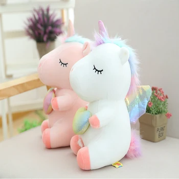 Jauni Mīksti Un Gudrs Unicorn Rotaļlietas, Plīša Rotaļlietas Dzīvnieku Zirgu Bērnu Lelle Dzimšanas dienas Dāvanu 25CM