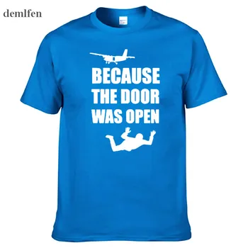 Jauno Modes Īsām Piedurknēm t, Jo Durvis bija Atvērtas, T-kreklu Smieklīgi Izdrukāt T Krekli Vīriešu T-Krekli Vīriešu t-veida