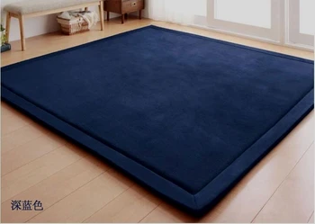 Jauno modes japāņu stilā samta biezs paklājs guļamistabā, viesistabā, coral fleece Tatami Matrača, bērnu kāpšanas paklājs lielām 10 krāsas