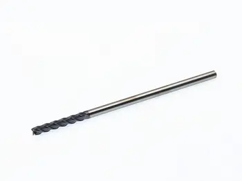 Jauns 4 Flautas Vadītājs:6mm Volframa tērauda CNC Frēzēšanas Karbīda Beigu dzirnavas Augstāko griešanas cietība: 55HRC 4F 6*6*45*150mm