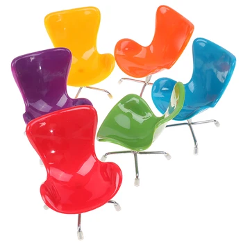 Jauns Dizains 1/6 Namiņš Krēslu Miniatūras Modeli Mēbeles Rotaļlietas Leļļu Māja Apdare, 6 Krāsas, Rotaļlietas Krēsls
