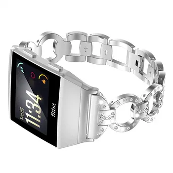 Jauns Fitbit Jonu watchBand Nerūsējošā Tērauda Siksniņa Smartwatch Metāla Nomaiņa Delnas Siksniņu, lai Fitbit Jonu modes WatchBand