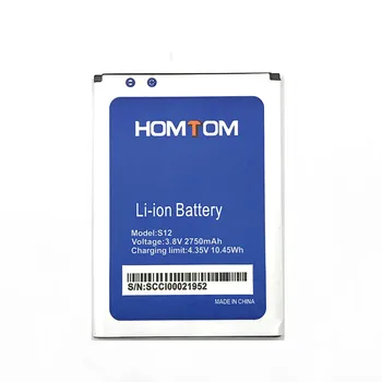 Jauns HOMTOM S12 Akumulatora 2750mAh Oriģinālu Par HOMTOM S12 Smart Tālrunis Bateria Batterie Baterij Noliktavā