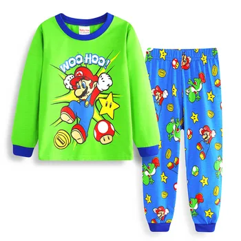 Jauns Mazulis, Zēns, Meitene, Pidžamas Komplekts Bērniem Sleepwear Toddler Mickey Auto Pyjama Fille Enfant Pijama Infantil Mazulis Sleepwear Apģērbu Komplekts