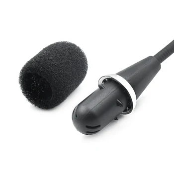 Jaunu 17cm Garu Melnu Portatīvo Gooseneck Mini Microfone 3.5 mm Jack Audio Mikrofons Mikrofons Podcast Video Konferences Intervijas