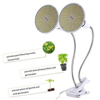 Jaunu 290 LED Augt gaismas, Augu, augu cultivo aug Pilna Spektra Siltumnīcefekta Hidroenerģija, saules Fito Lampas Puķu telpās