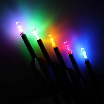Jaunu 3Pcs/set Automātiski Izgaismo Bow String Aktivizēts LED Apgaismota Nock 4,2 mm, Loka šaušanas Bultas, Piederumu Fotografēšanas Medību rīku