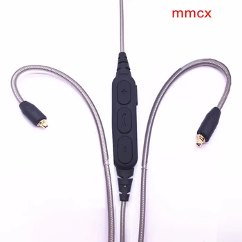 Jaunu MMCX Kabelis Shure SE215 315 535 846 UE900 Austiņas Alvotas vara stieples Nomaiņa Bezvadu Bluetooth 4.1 Upgrad kabelis