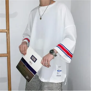 Jaunu Modes Zīmolu Vīriešu T korejas Kokvilnas Trending Topi Ielu Stilu, Draugs Dāvanu Īsām piedurknēm Piedurknēm T-Kreklu apdruka Vīriešu Apģērbs