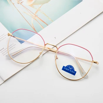 Jaunu Optisko Pārredzamu Brilles Sievietēm Tuvredzība Brilles Rāmji, Metāla, Skaidrs, Lēcas Sieviešu Brilles Vīriešu Brilles Rāmis