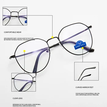 Jaunu Optisko Pārredzamu Brilles Sievietēm Tuvredzība Brilles Rāmji, Metāla, Skaidrs, Lēcas Sieviešu Brilles Vīriešu Brilles Rāmis