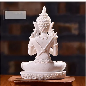 Jaunu Sakyamuni Budas Statuja, Ornaments, Dabas Smilšakmens Budas Skulptūru Hindu Fengshui Statuetes Meditācija Miniatūra Mājas Dekoru