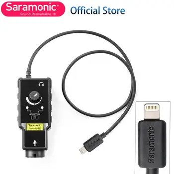 Jaunu Saramonic SmartRig Di XLR Mikrofona & 6.3 mm Ģitāras Interfeisu ar IOS MFi Sertificēts Zibens Ievade, iPhone X 8 7 7s