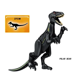 Jaunu Tyrannosaurus Rex Pūķis Jurassic Pasaules Dinozauru Skaitļi Ķieģeļi Komplektē Celtniecības Bloki Dino Rotaļlietas Bērniem