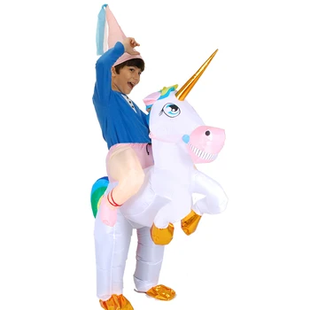 Jaunu Unicorn Piepūšamās kostīms Pieaugušajiem, Izjādes, Zirgu Halloween kostīms puse cosplay kostīmu Karnevāla Ziemassvētku Fance Kleita Talismans