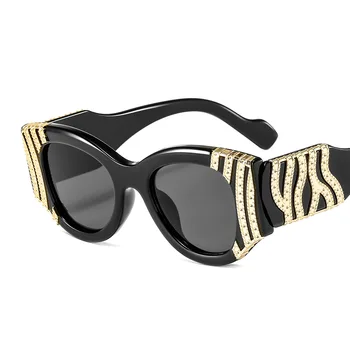 Jaunu Vintage Laukumā Saulesbrilles Sieviešu Modes Toņos Vīriešu Zīmolu, Dizainu, Luksusa, Saules Brilles UV400 Lielgabarīta Vīrietis Sieviete Briļļu Metāla