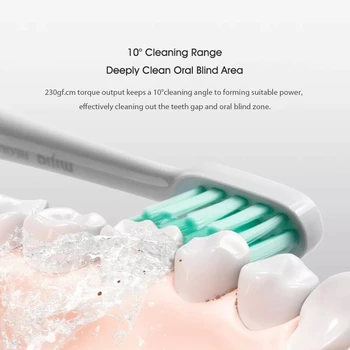 Jaunu XIAOMI MIJIA T500 Elektriskā zobu Suka Smart Birste Sonic Ultraskaņas Zobu Balināšanas vibrators Bezvadu Mutes dobuma Higiēnas Tīrītājs