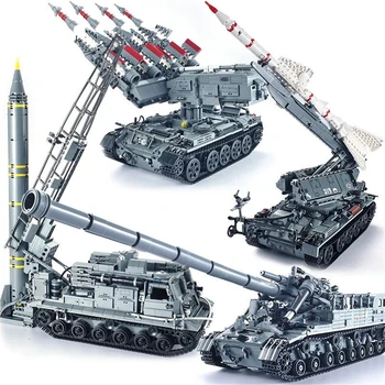 Jaunu Xingbao Militārās Armijas Sērijas Būvniecības T92 Tanku Un Raķešu Palaišanas Transportlīdzekļa Celtniecības Bloki, Ķieģeļi Militāro Modelis Komplekti