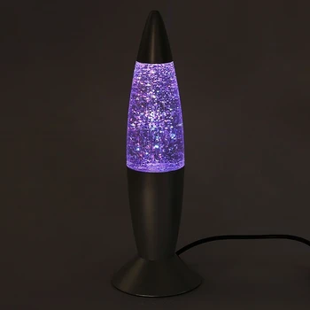 Jaunu Zīmolu 1pc 3D Raķešu Multi Krāsu Maiņa, Lavas Lampas RGB LED Mirdzums Puse Noskaņojumu Nakts Gaisma Ziemassvētku Dāvanu Gultas Nakts lampas