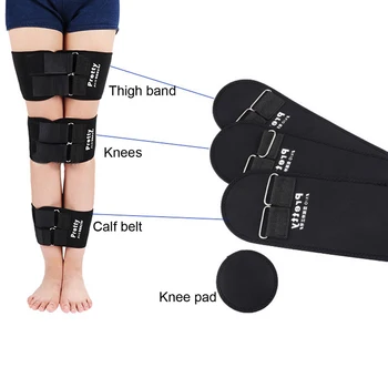 Jaunu izlabotu augšstilba O-veida Kāju Orthotic pieaugušo lentes poza korektoru, x-veida kājas jostu sievietēm viegli līknes elastīgs pārsējs