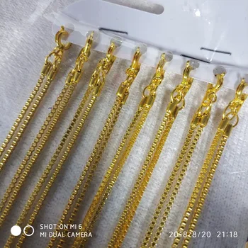 Jaunu savvaļas vara zelta pārklājumu čūska kaulu ķēdes cēlu un augstsirdīgu DIY kaklarota ķēdes piederumi 12pcs vairumtirdzniecība