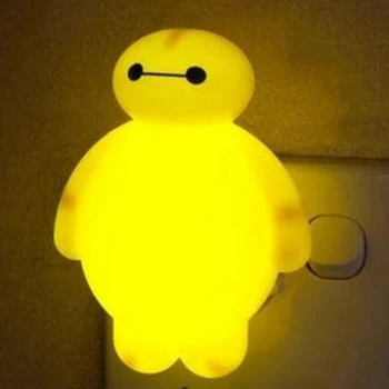 Jaunums nakts gaisma baymax liels varonis 3w luminaria balta, zaļa, dzeltena krāsa lavas lampas bērnu istabas rotā luminaria de mesa