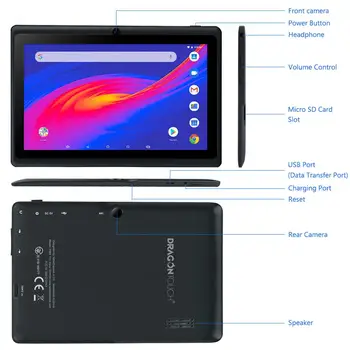 Jaunā Android 9.0 Tablet PC Y88X Pro 7inch Tabletes IPS HD Displeju Wifi Tablet Quad-Core 2GB 16GB Dual Camera