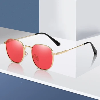 Jaunā Zīmola Dizaina Modes Saulesbrilles Sievietēm, Vīriešiem Metāla, Saules Brilles Vintage Luksusa Sunglass Brilles UV400 Toņos Oculos de sol