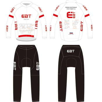 Jaunā stila augstas kvalitātes 2017 DIY dizains EBT komanda Riteņbraukšana Jersey Pro Komandas īsām Piedurknēm Apģērba komplekts