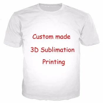 Jaunākās Izveidot Savu Klientu Dizaina Anime/Foto/Zvaigzne/Jūs Vēlaties/Dziedātājs, Modelis/DIY T-Krekls 3D Iespiesti Sublimācijas T Krekls