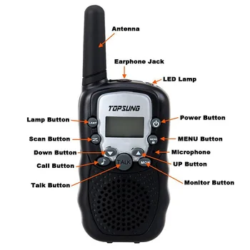 Jaunās Paaudzes 99 privātā kods pāris walkie talkie t388 radio staigāt, runāt PMR446 radio vai FRS/GMRS 2-way radio, lukturītis