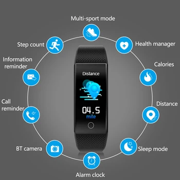 Jaunās bluetooth QW18T Smart Skatīties IOS/Android Vīrieši Sievietes ūdensizturīgs Smartwatch Saprātīga Ķermeņa temperatūras tests Sporta Skatīties PK E66