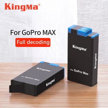 Jaunās viedās Par GoPro Max Akumulators 3 Spēļu Lādētājs + 1400mAh litija jonu Akumulators 360 Panorāmas Go Pro Max Kamera